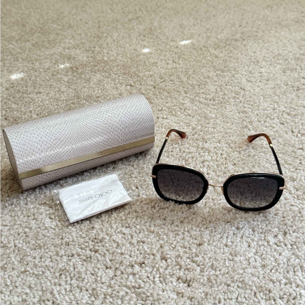 Jimmy Choo Black with Gold Sunglasses